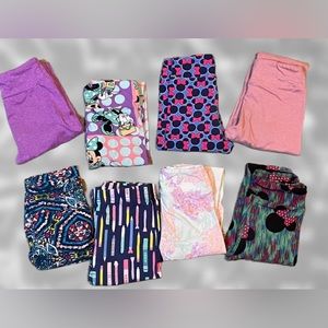 Lot of girls 4T Lularoe leggings.